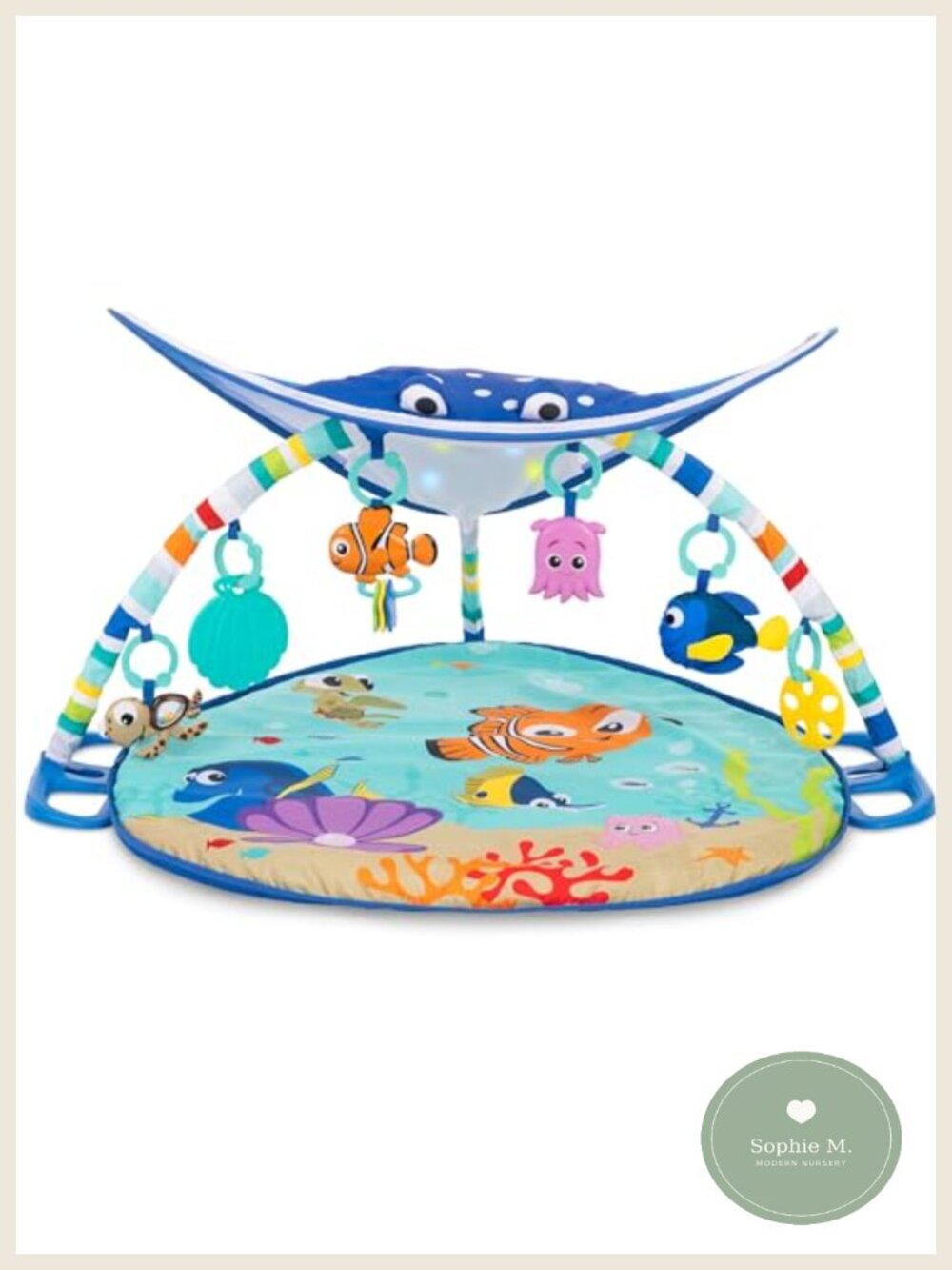 Baby Activity Gym Playmat Tummy Time Lights Music Newborn Toy